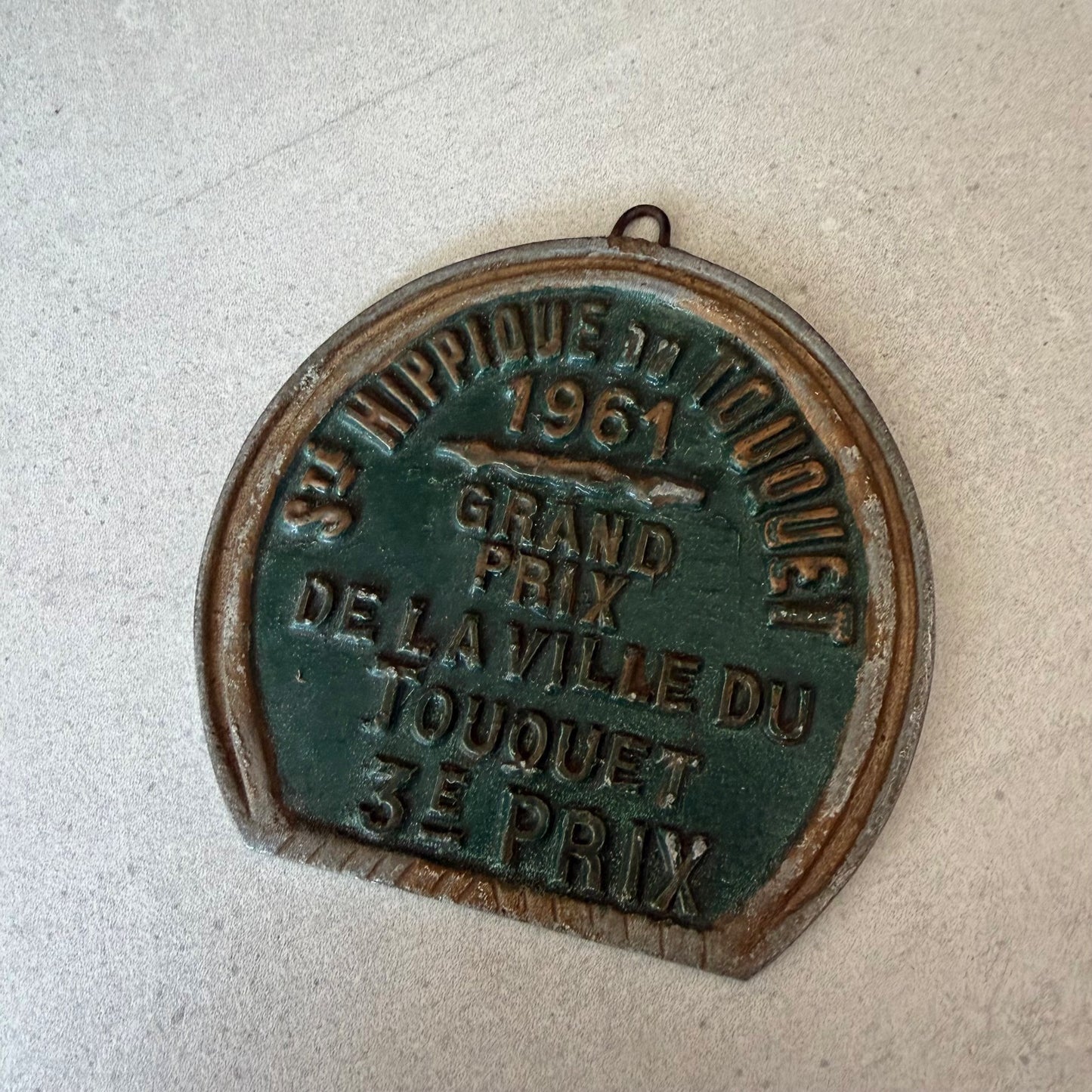 French Vintage Agricultural Medal Le Touquet 1961 Prize Plaque 08022613 Fleamarketfrance