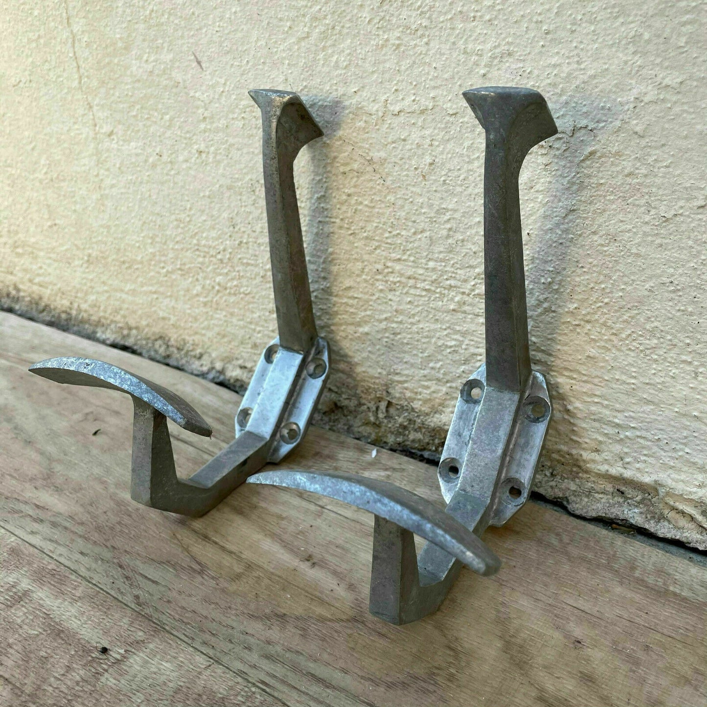 Vintage French Wall Hooks Metal Folding Coat Hat Portmanteau 01072117 Unbranded