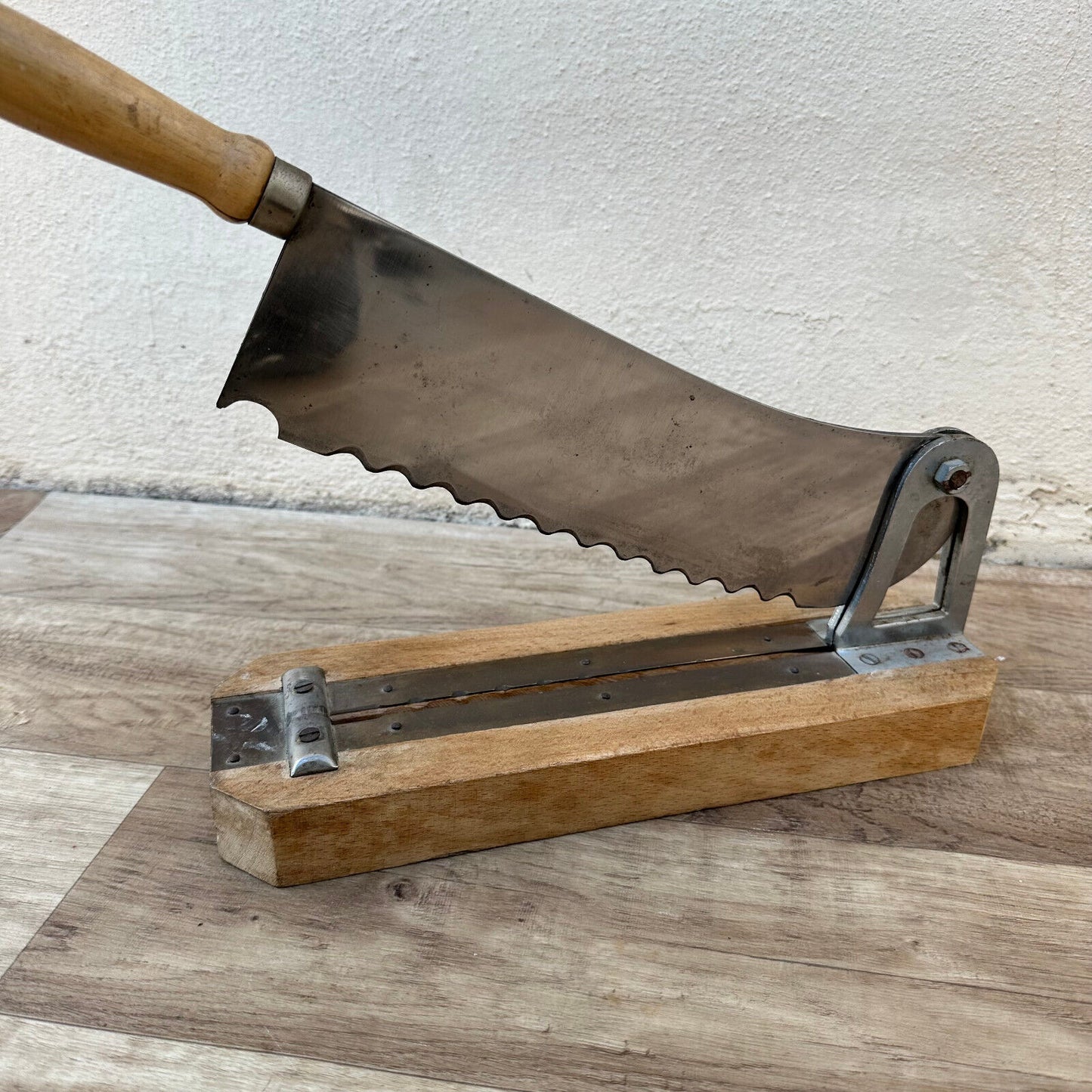 Vintage French Restaurant Wooden Bread Slicing Board 05092410 Fleamarketfrance