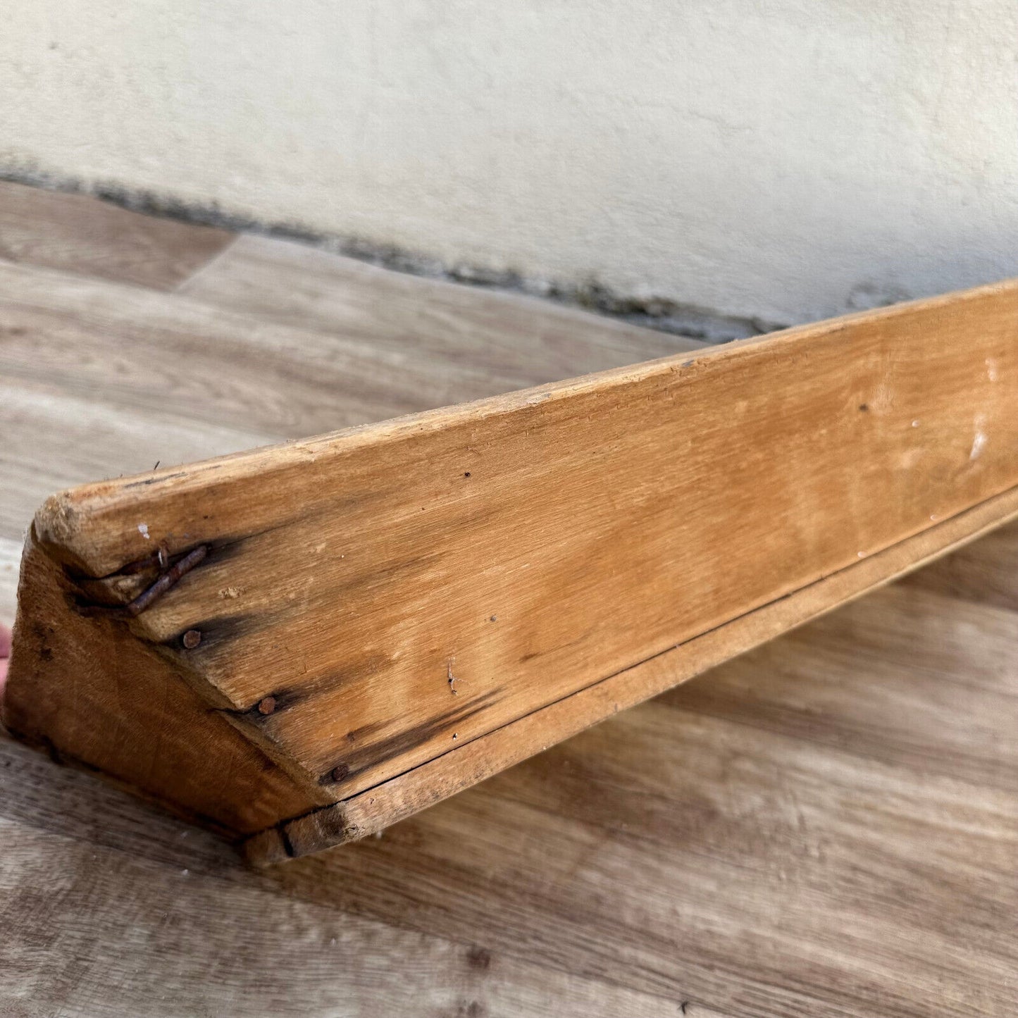 Vintage French Wooden BREAD BASKET 1950s long table center 10022416 Fleamarketfrance
