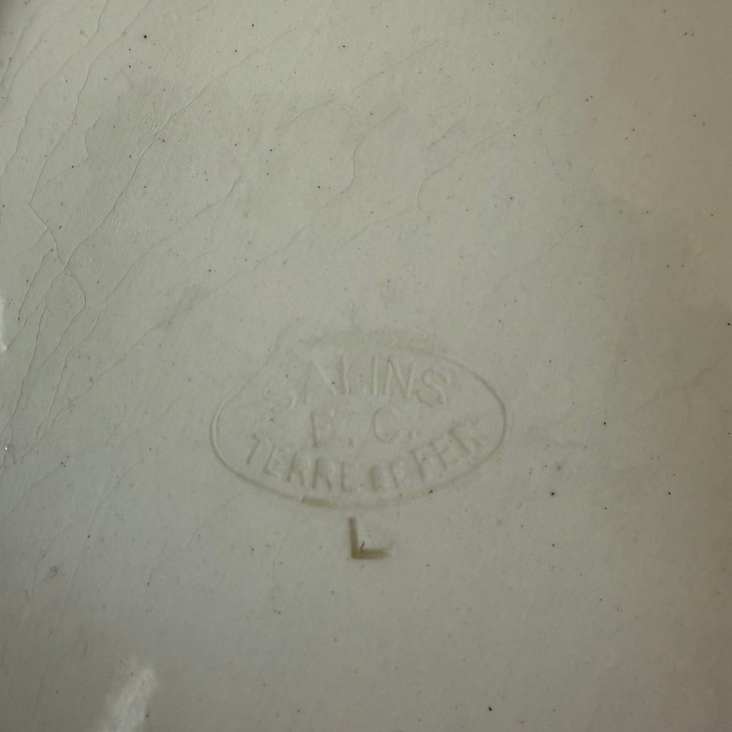 French Porcelain Tray Plate Louis XVI Salins ironstone 0505259