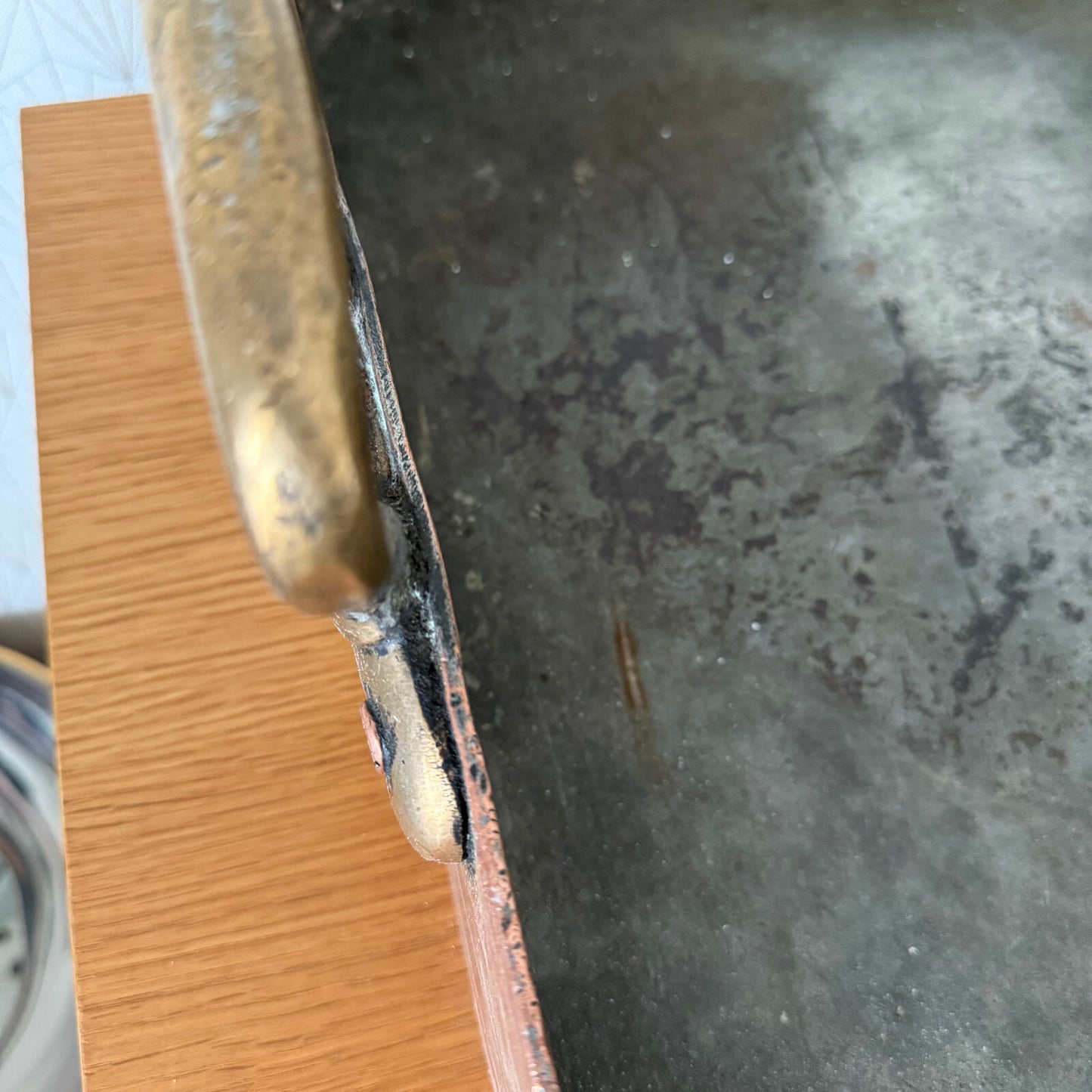 Vintage French Dehillerin Copper Roasting Pan Tin Lined France 29042513