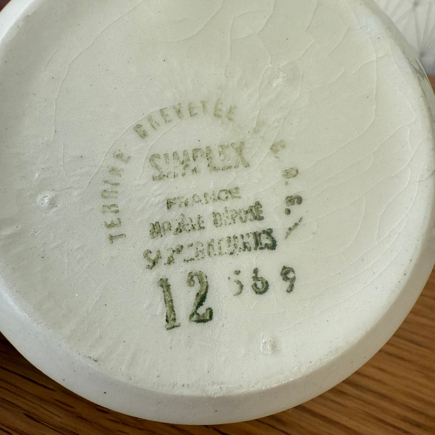 Vintage French Sarreguemines Terrine Dish Foie Gras Pate Pot 0112246 Sarreguemines
