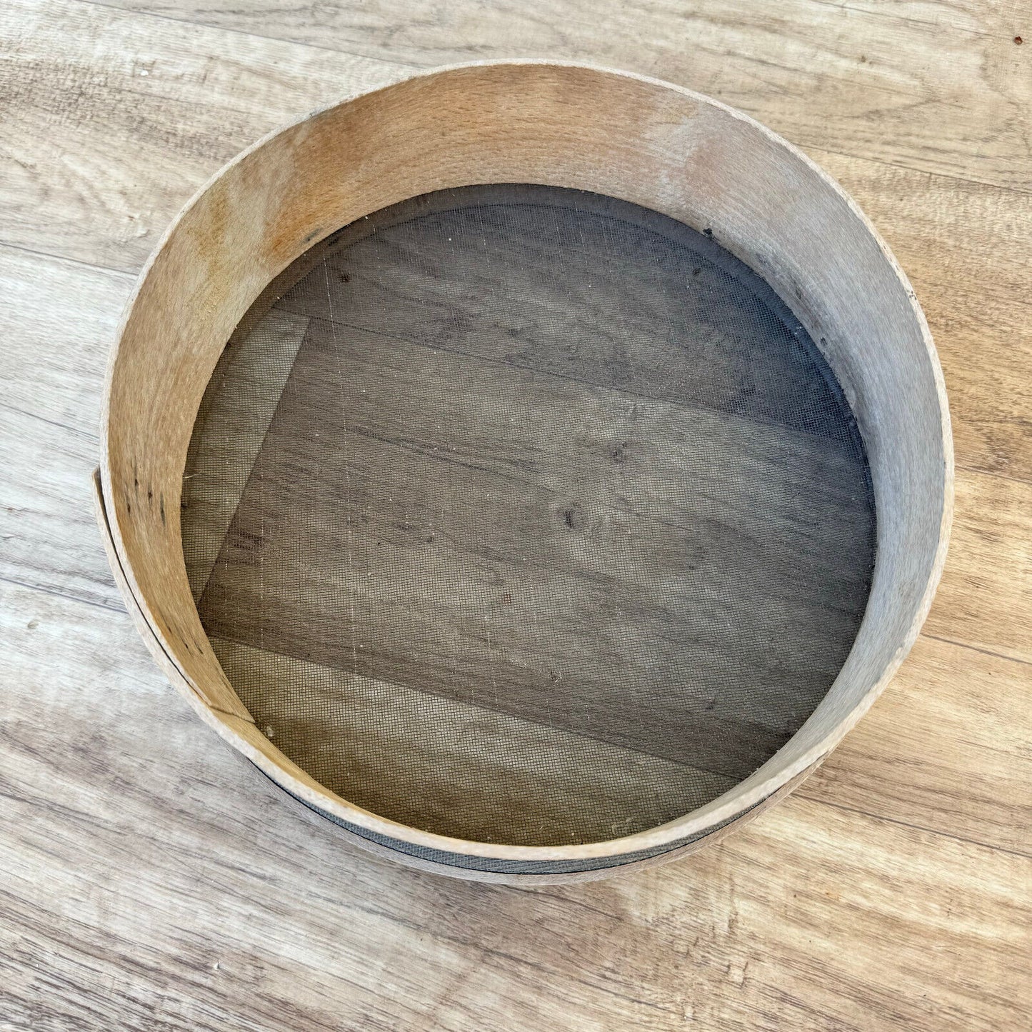 Vintage French Wooden Sieve Flour Primitive Sifter 1404246 Unbranded