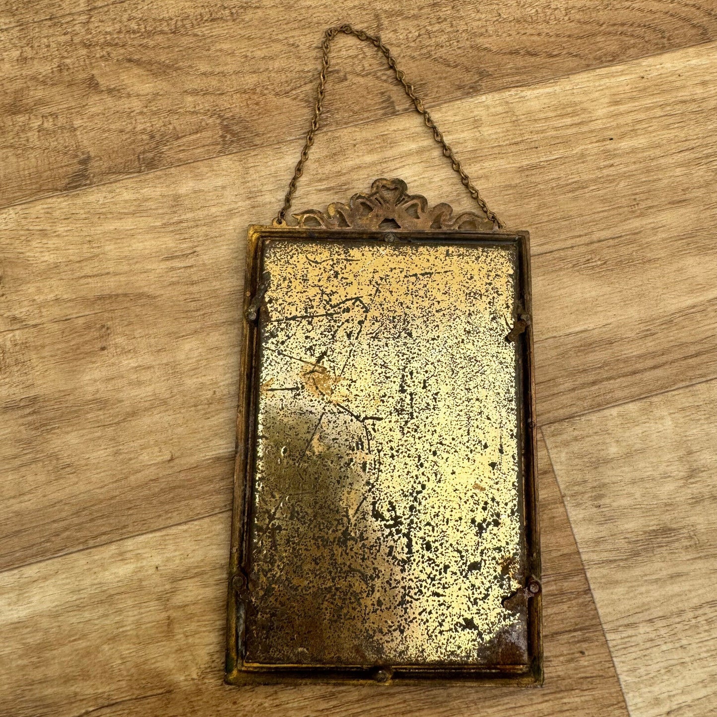 Antique French Nap III Bronze&Beveled Glass Photo Frames LouisXVI Ribbon 0907248 Fleamarketfrance