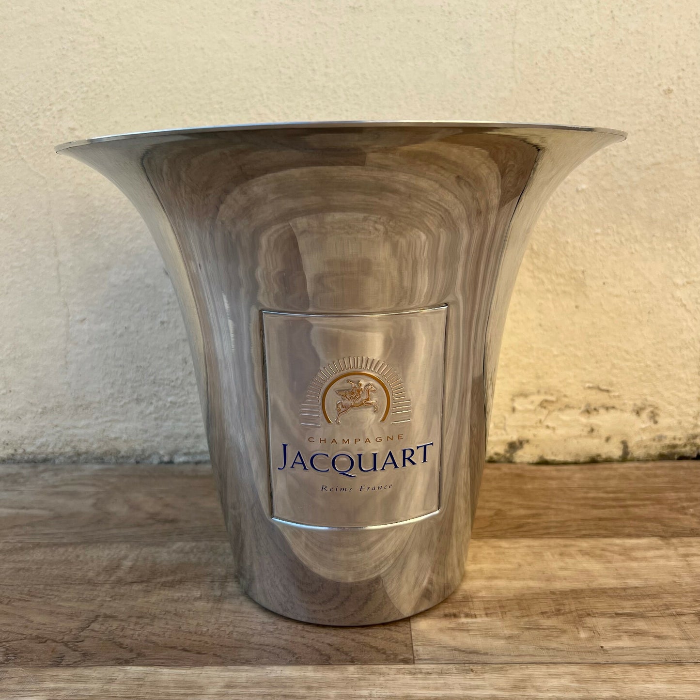 Vintage French Champagne Bucket Jacquart Ice Cooler Aluminum Metal 24072226 Jacquart