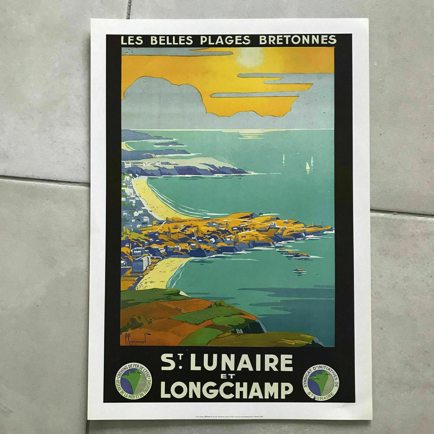 Vintage French Travel Poster Brittany St Lunaire Longchamp Beaches 1701185 Fleamarketfrance