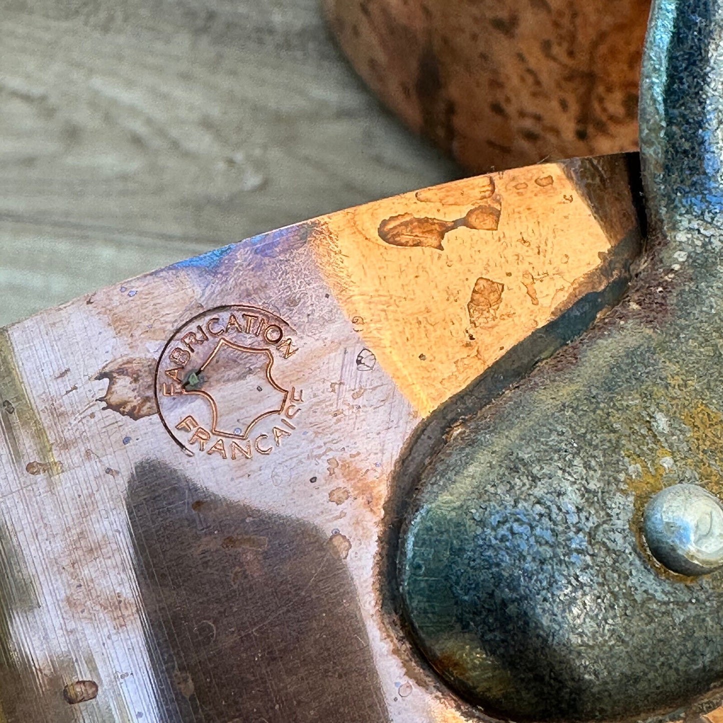 set of 5 French copper pans handle made in France 2510235 Unbranded