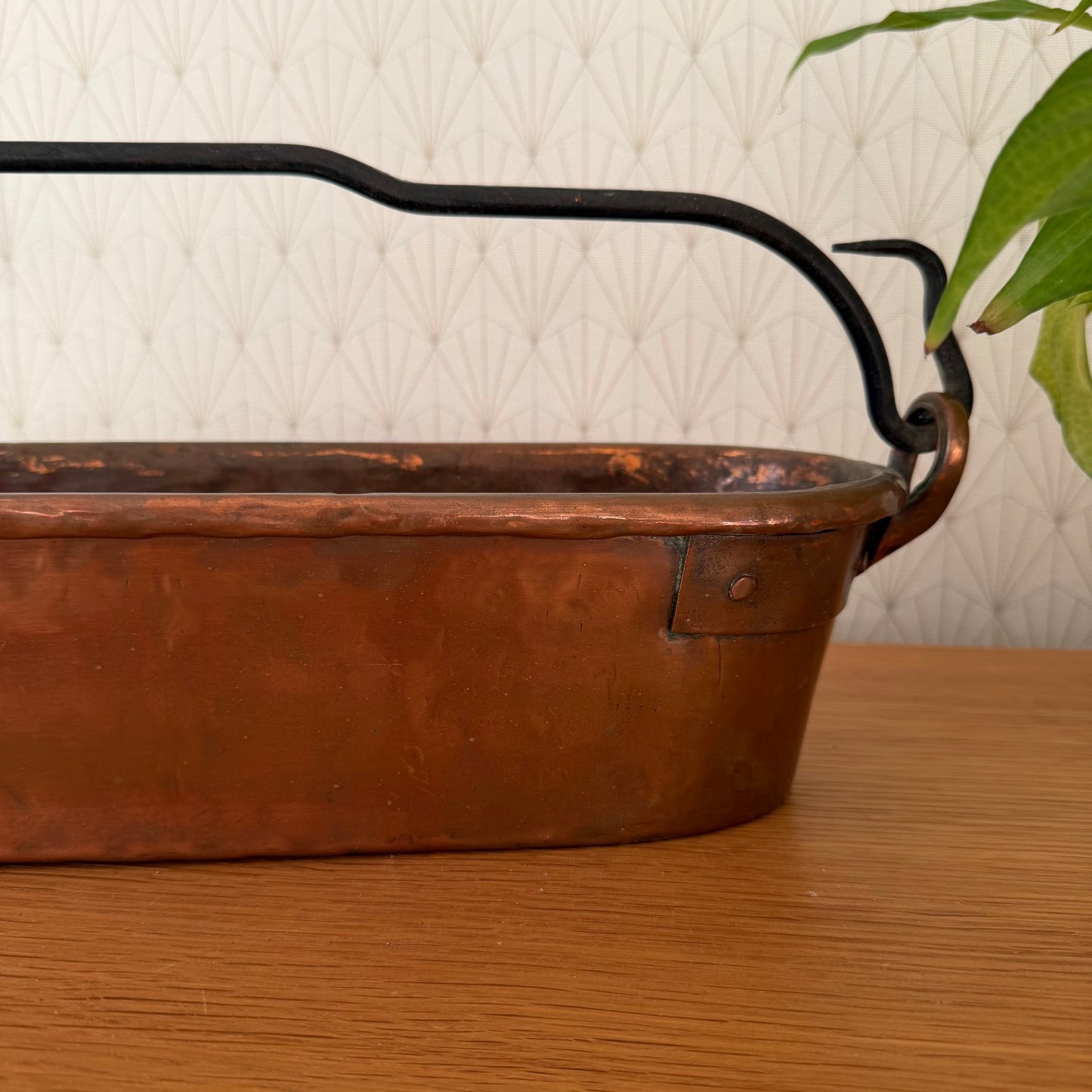 Antique French Copper Fish Kettle Poacher Steamer Kitchen Cookware 03022614 Fleamarketfrance