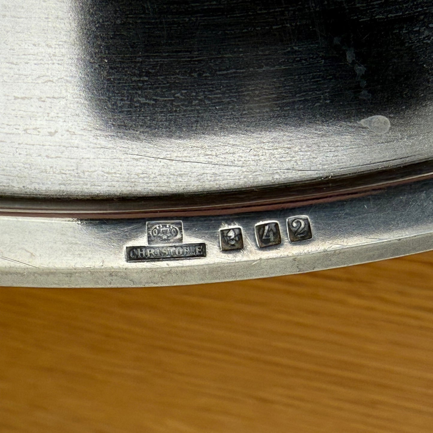 Vintage Christofle Silver Plated Presentation Plate 30cm French 0905256 Christofle