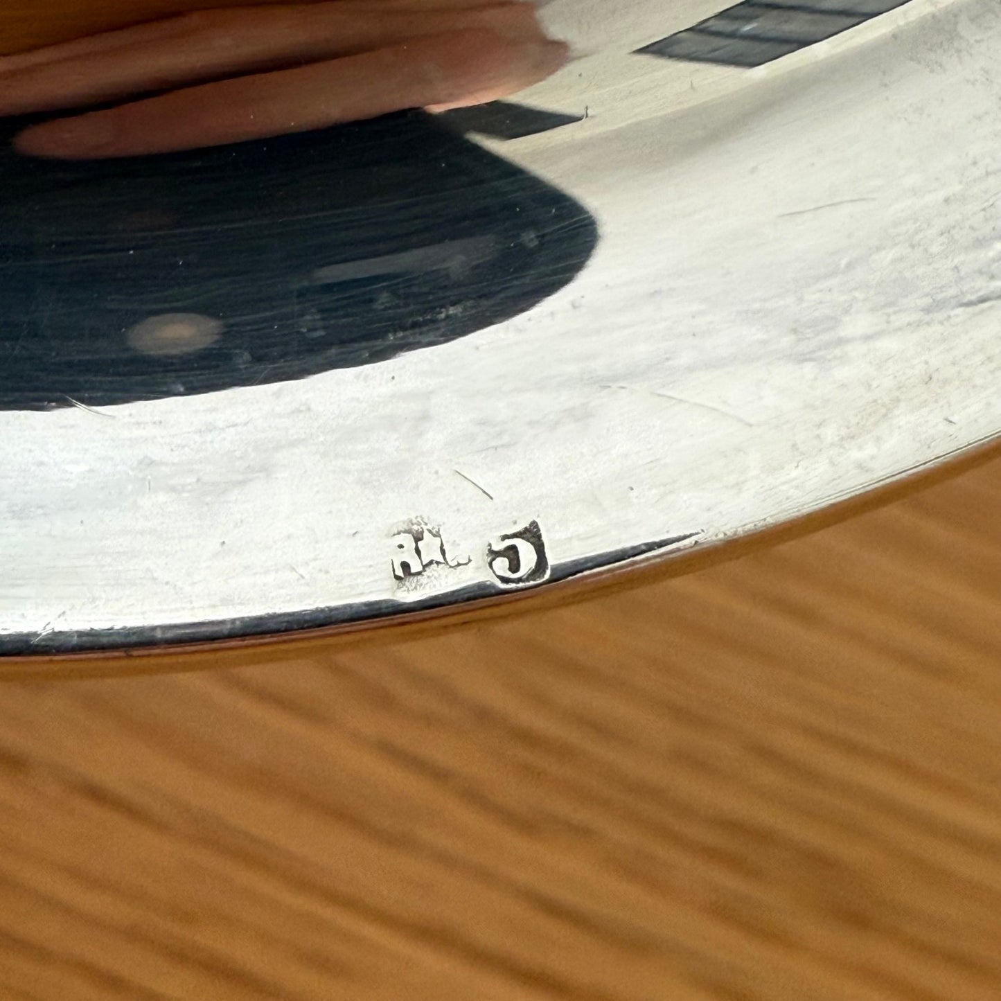 Set of 2 Vintage Silverplate Wine/Bottle Coasters 0608253