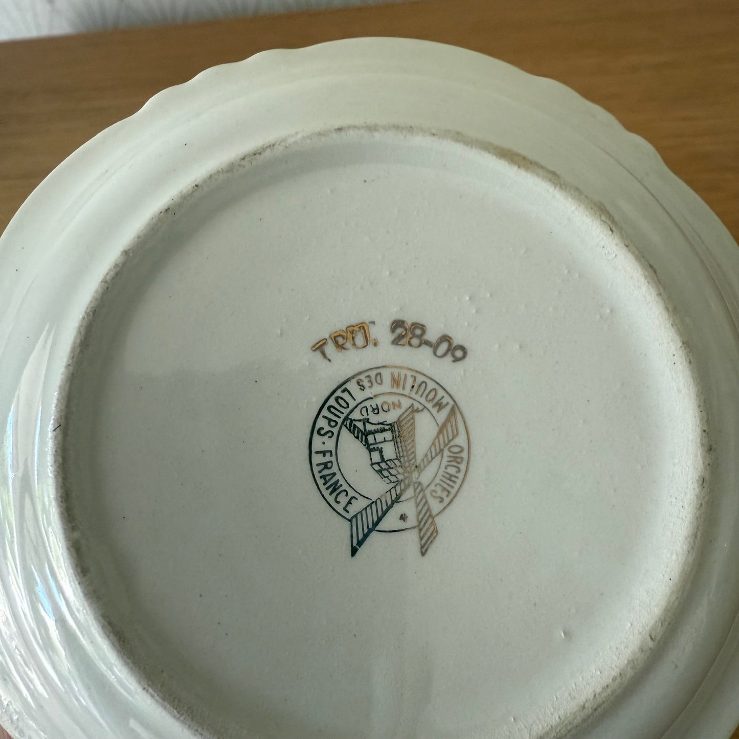 Vintage Laurent Perrier Champagne Ashtray French Porcelain Gold Rim 2507259 Laurent Perrier