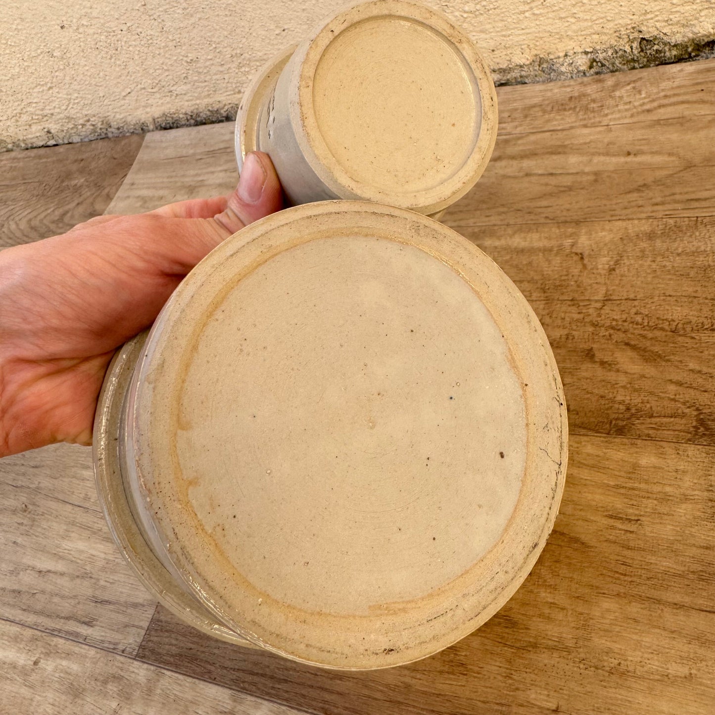 French Stoneware Preserve Jars La Conserve Vintage Storage Pots 09112317 La Conserve
