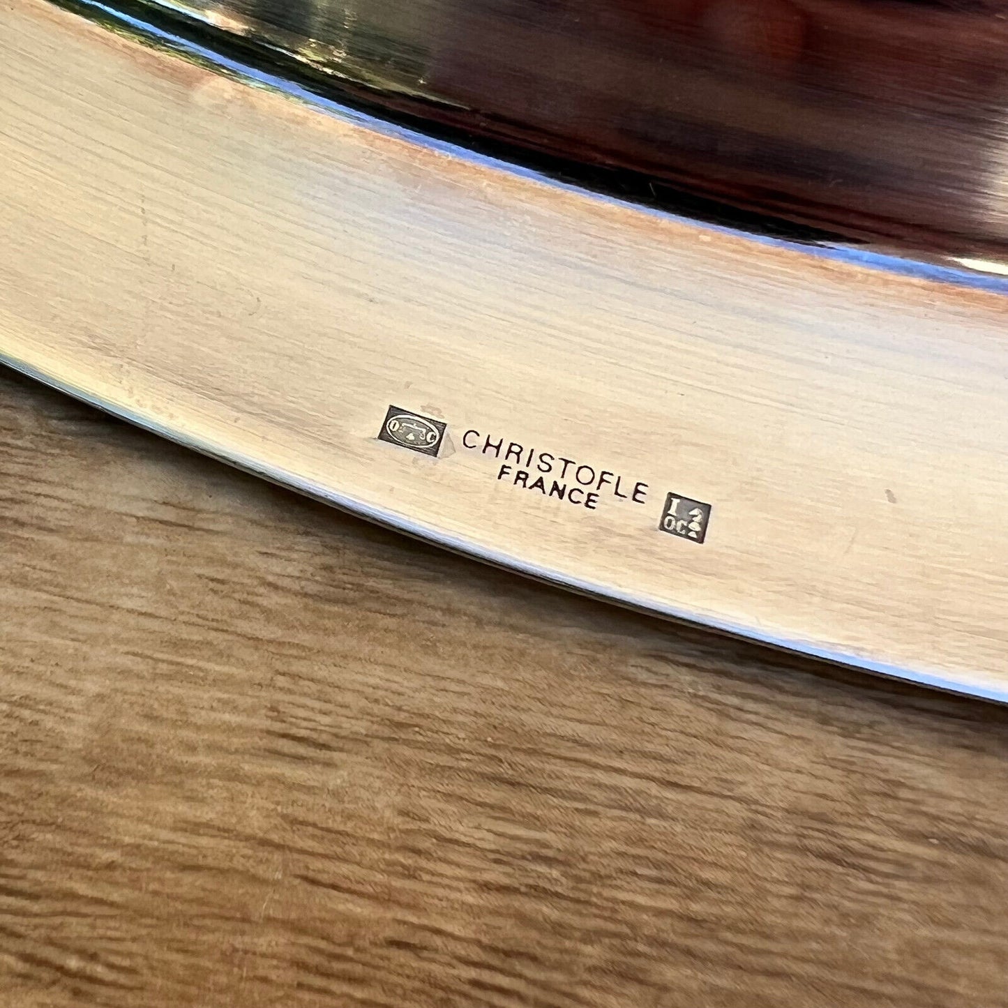 Christofle Vintage silverplate Serving Tray 12" ovale 0610244 CHRISTOFLE