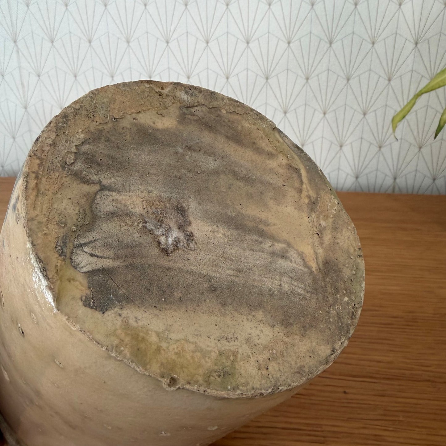 Antique Italian Stoneware Crock Sardine Pot Beige Glazed 01072610 Unbranded