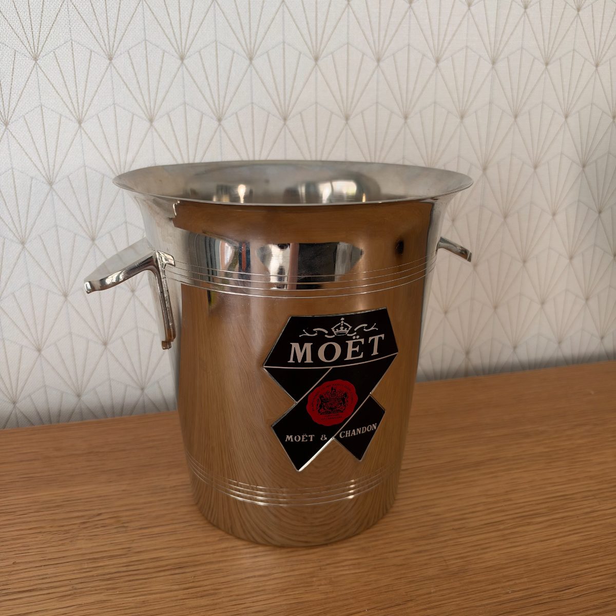 Vintage Moet Chandon Chrome Champagne Ice Bucket Made in France 07102616 Fleamarketfrance