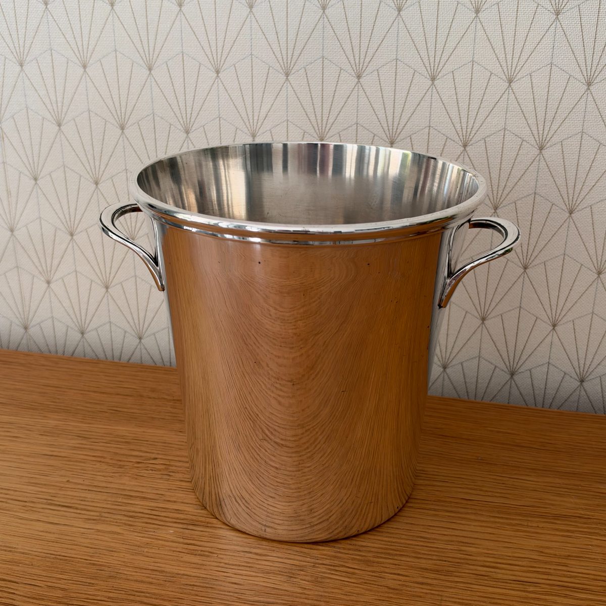 French Silver Plated Champagne Ice Bucket Vintage Two Handles 20102623 Fleamarketfrance