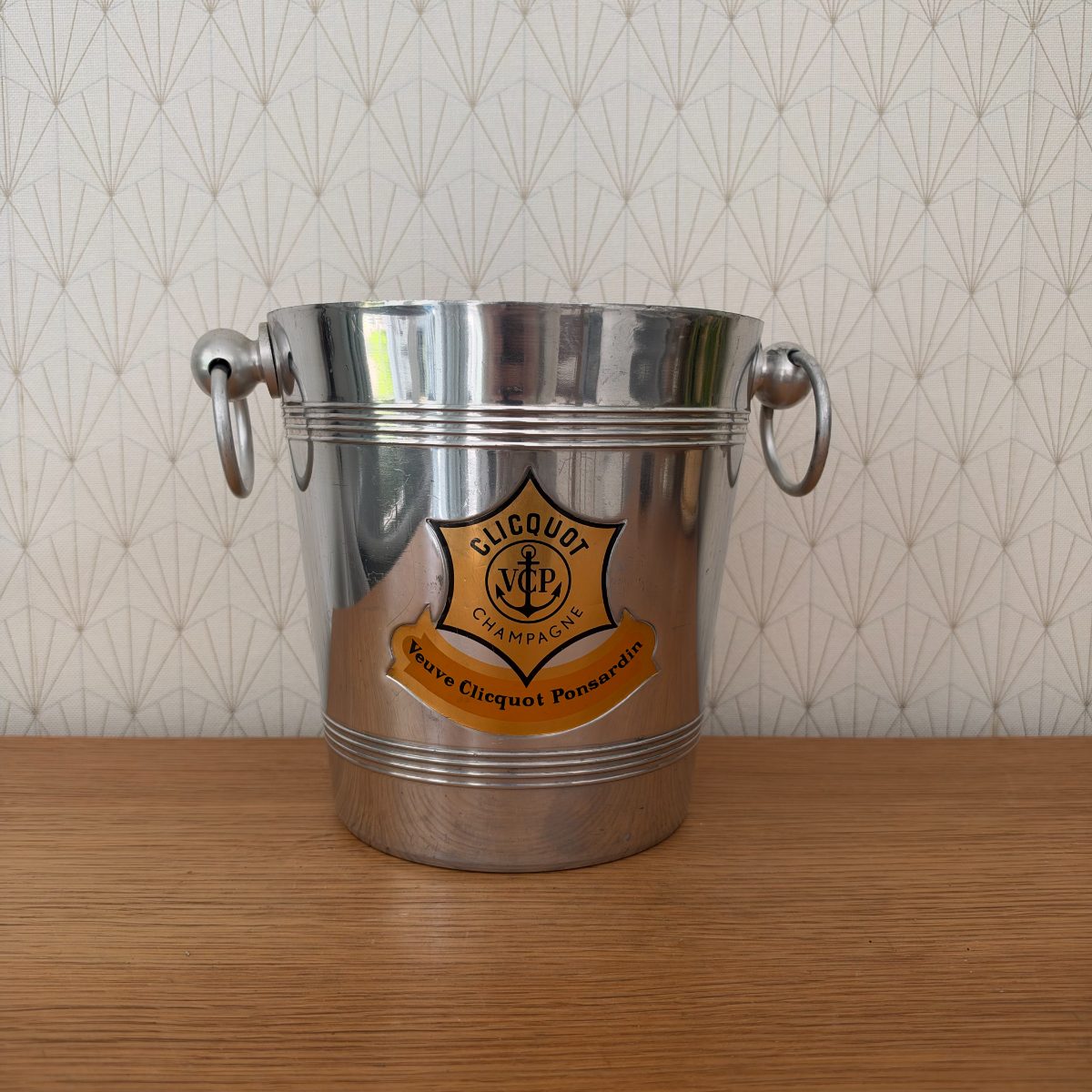 Vintage French Veuve Clicquot Champagne Ice Bucket Aluminium 20102628 Fleamarketfrance