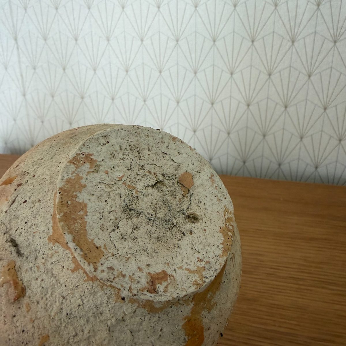 French Stoneware Jar Rustic Amber Glaze Vintage Studio Pottery 1410269 Fleamarketfrance