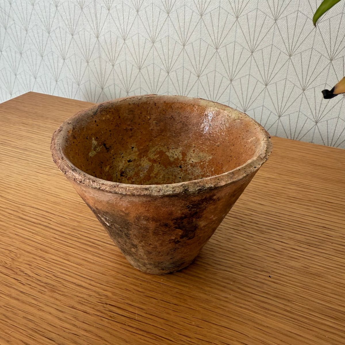 Antique French Resin Collection Pot Ceramic Tree Sap Glazed Rustic 0211259 Fleamarketfrance