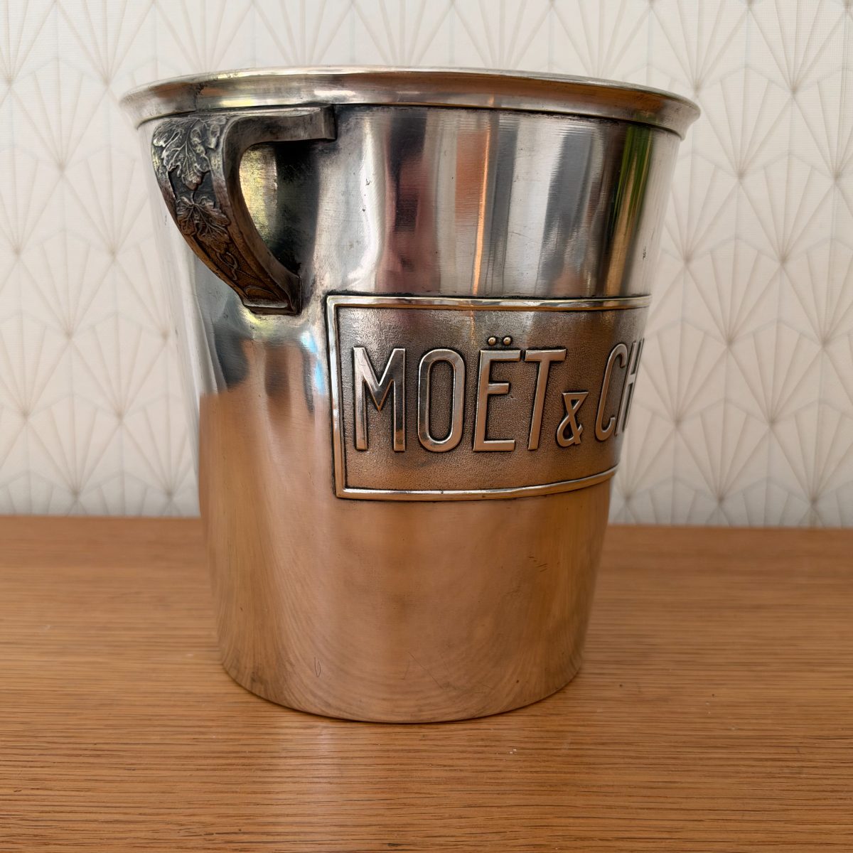 Vintage Moet Chandon French Champagne Ice Bucket Silver Copper 20102629 Fleamarketfrance