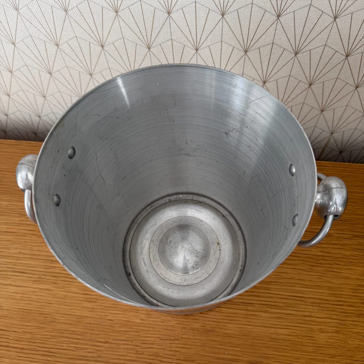 Vintage French Laurent-Perrier Champagne Ice Bucket Aluminum Argit 1010266 Fleamarketfrance