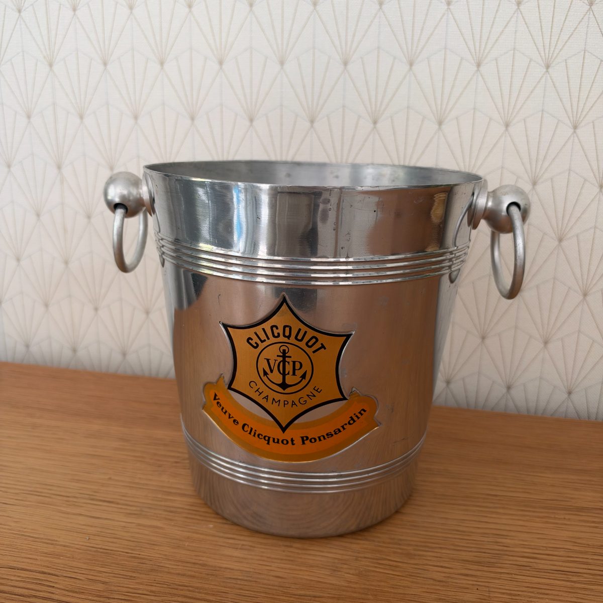 Vintage French Veuve Clicquot Champagne Ice Bucket Aluminium 20102628 Fleamarketfrance