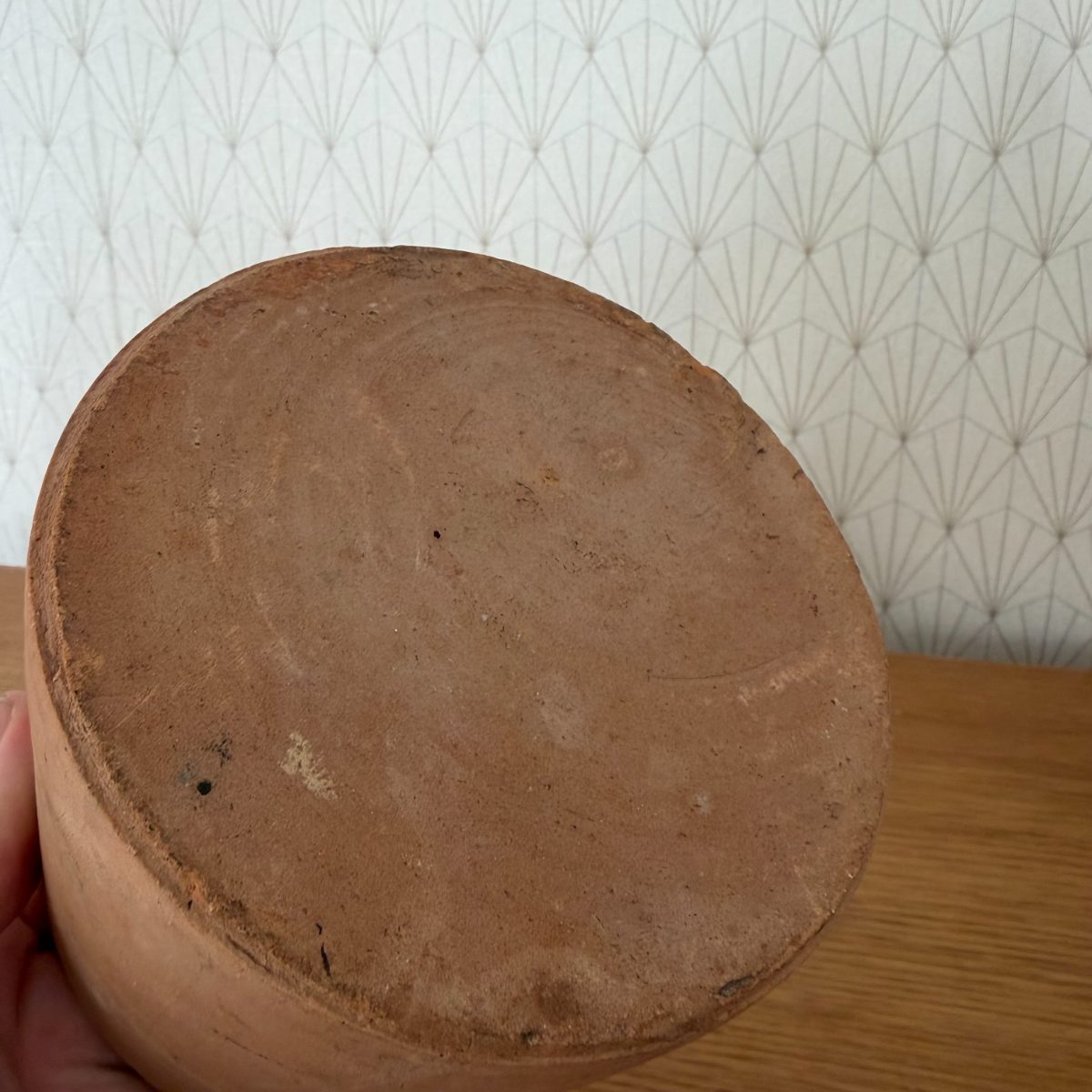 French Antique Terracotta Confit Pot Brown Glaze Interior Farmhouse 14102619 Fleamarketfrance