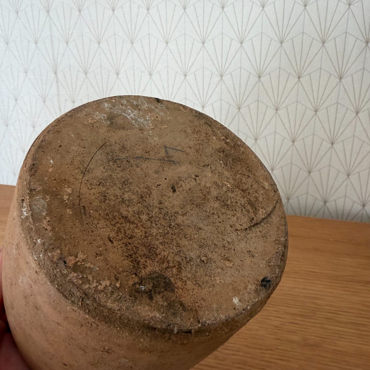 Antique French Stoneware Preserve Jar Terracotta Farmhouse Crock 1410268 Fleamarketfrance