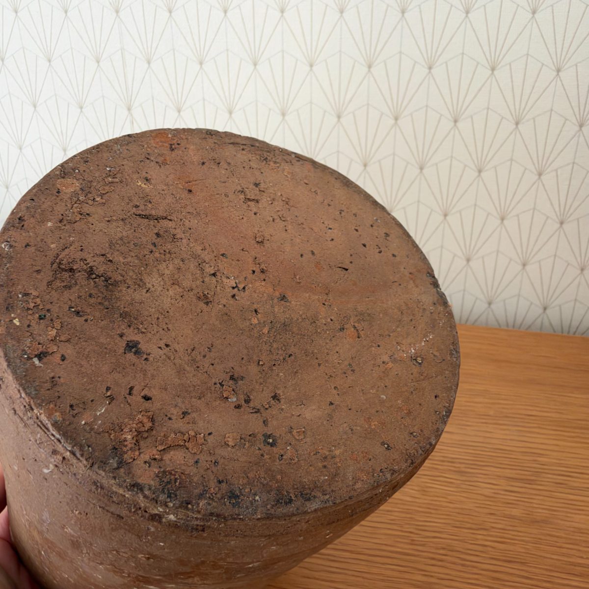 Antique French Grease Pot Glazed Stoneware Pottery Jar Farmhouse 2910265 Fleamarketfrance