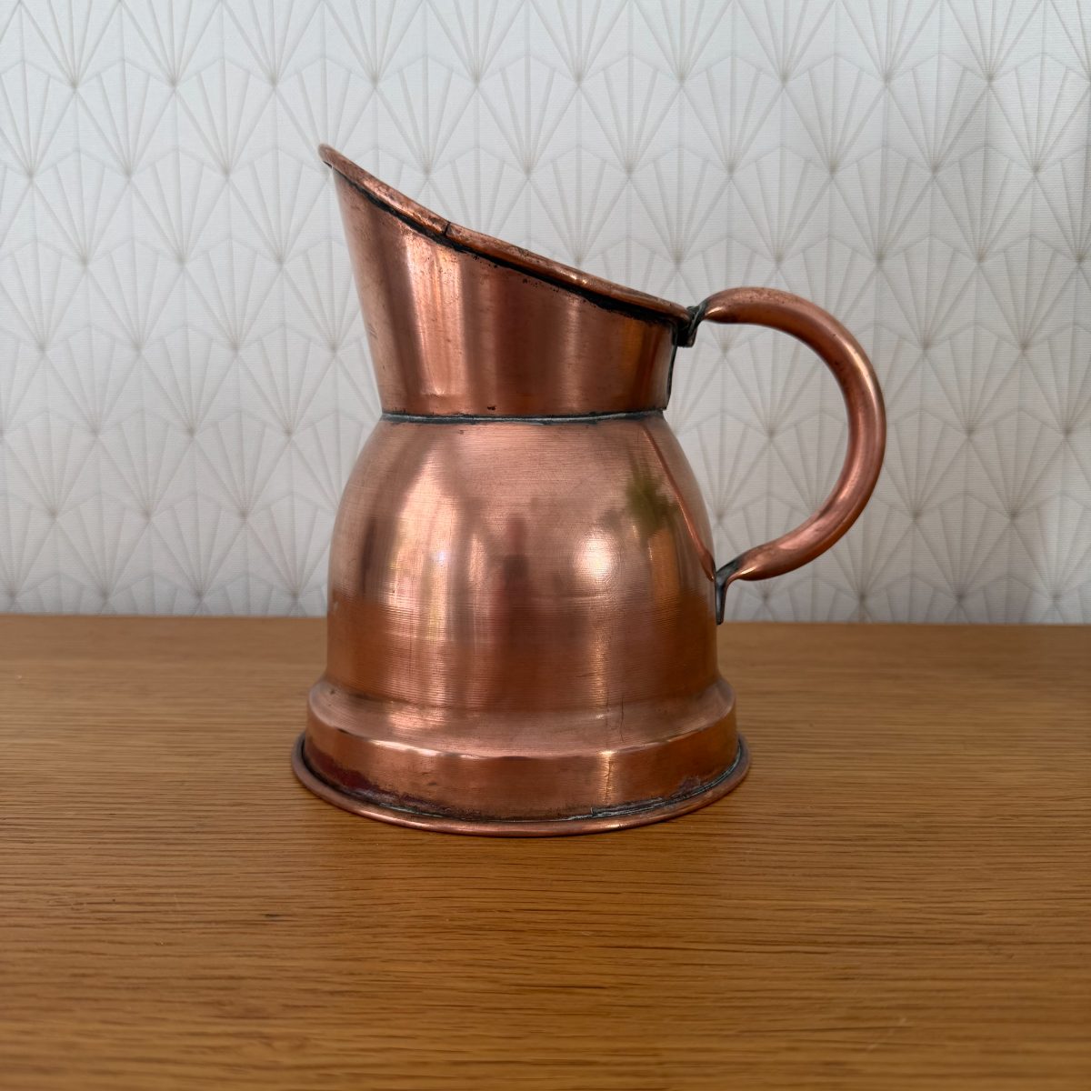 Antique French Copper Measuring Jug Pitcher Farmhouse Kitchen 1010263 Fleamarketfrance