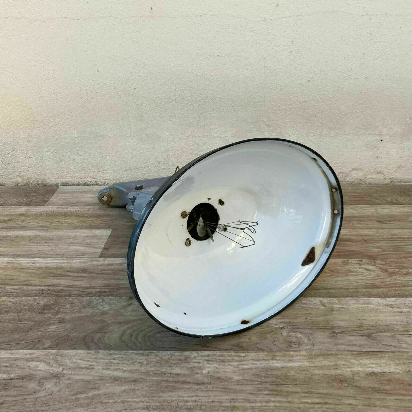 BIG French old Industrial Enamel Wall Light loft decoration 25114196 - Fleamarketfrance