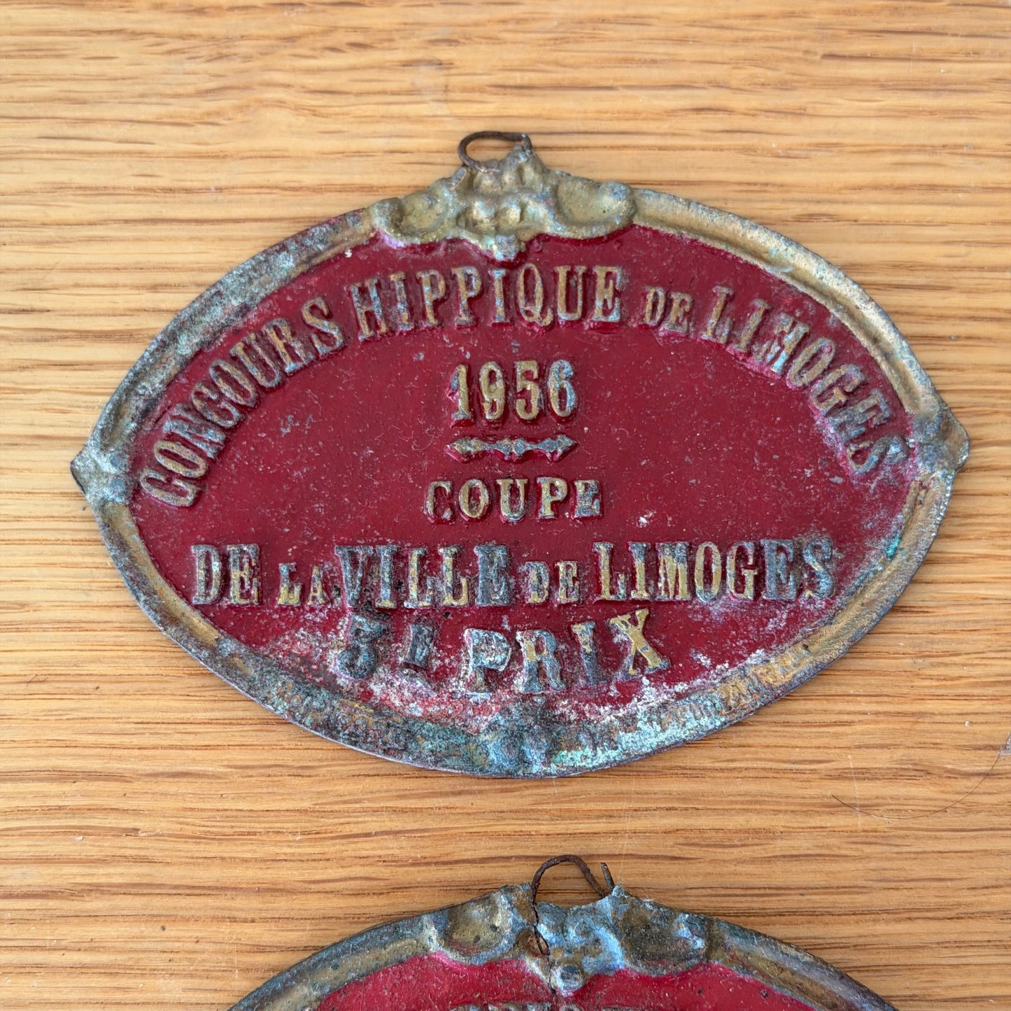 French Vintage Horse Trophy Plaques Agricultural Awards 1950s 13012616 Fleamarketfrance : French vintage and antique decor