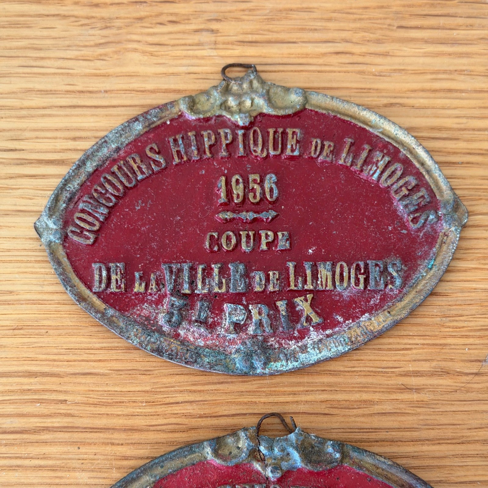 French Vintage Horse Trophy Plaques Agricultural Awards 1950s 13012616 Fleamarketfrance : French vintage and antique decor