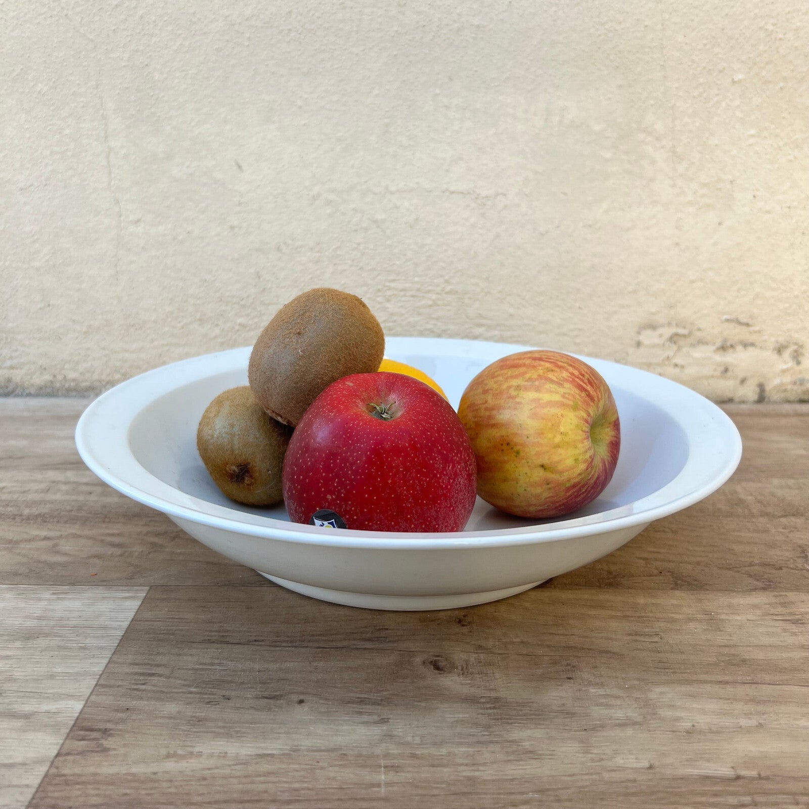 French Ironstone Bowl White Farmhouse Serving Vintage 1950s 2609227 Unmarked