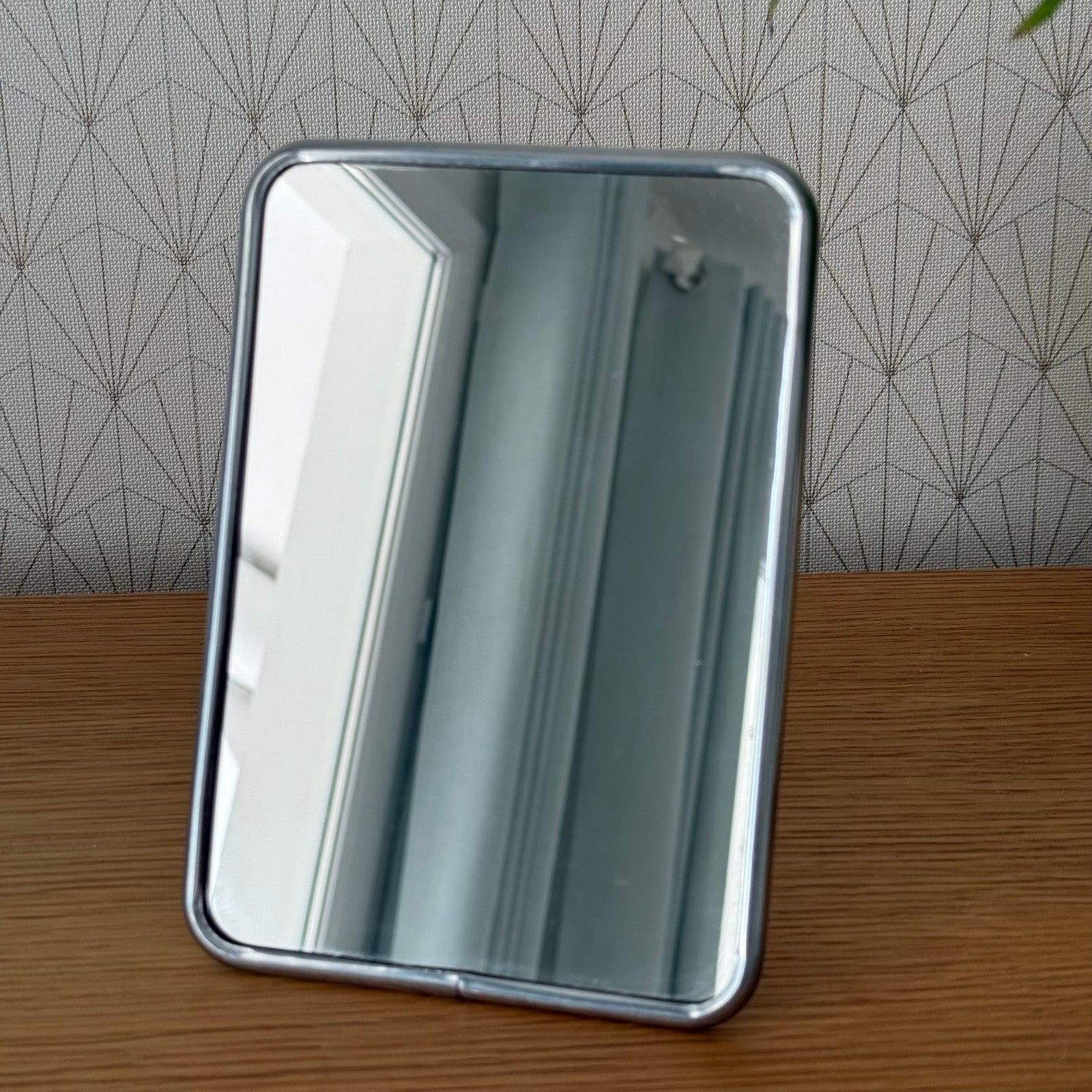 Vintage French metal bathroom STANDING MIRROR 1707255 Fleamarketfrance