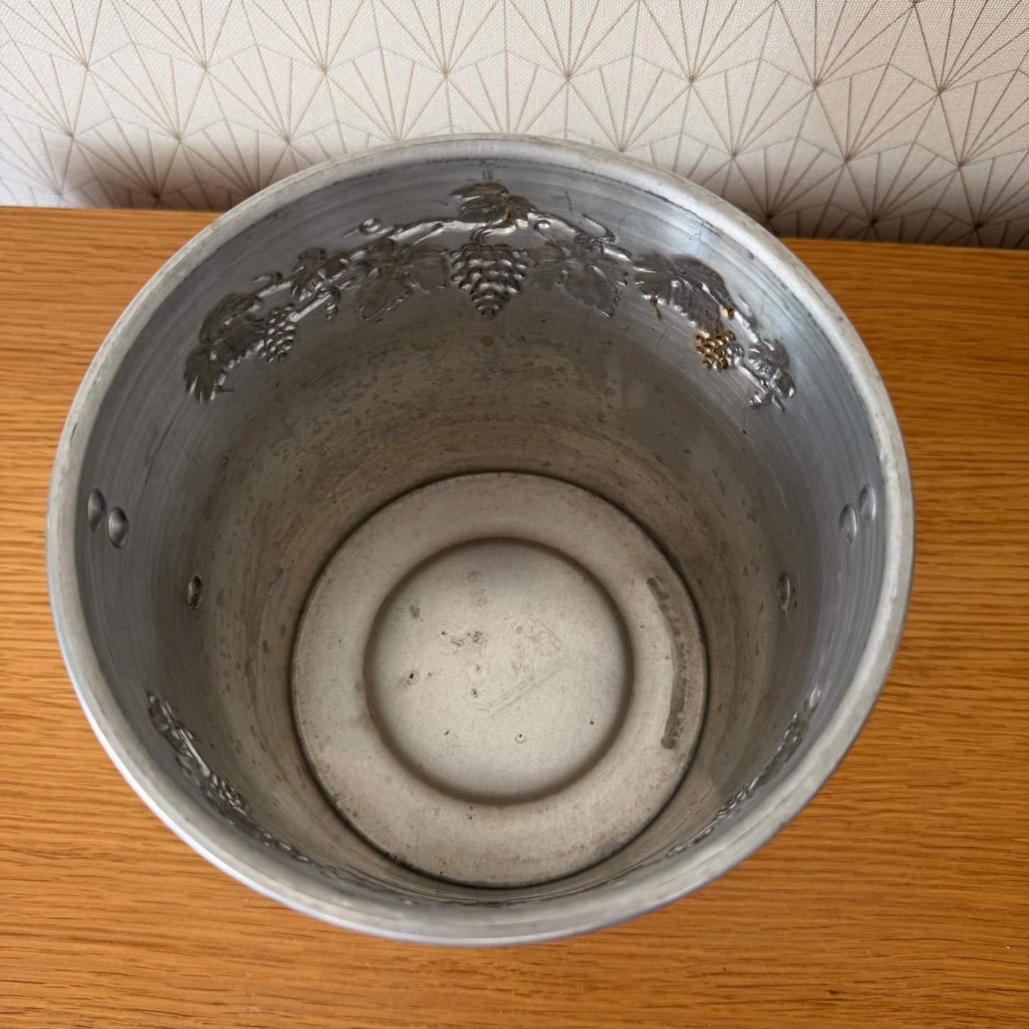 Vintage Moet Chandon Champagne Bucket French Aluminum Cooler 2706269 Charles Heidsieck