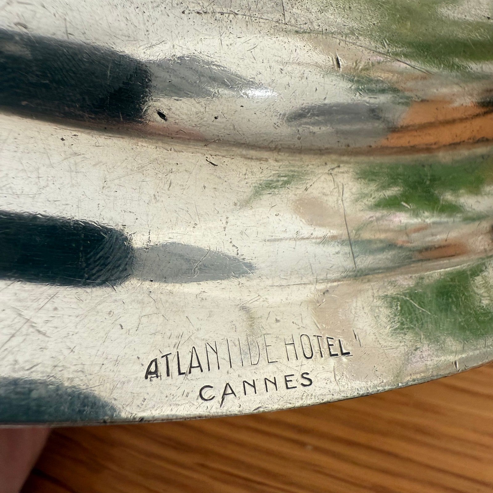 Vintage French Silverplate Gravy Boat Hotel Atlantide Cannes 2608257 Unbranded