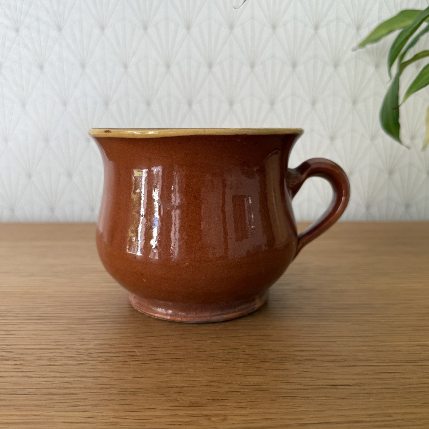 French Terracotta Soup Bowl Vintage Rustic Ceramic Kitchen 0409257 Fleamarketfrance : French vintage and antique decor