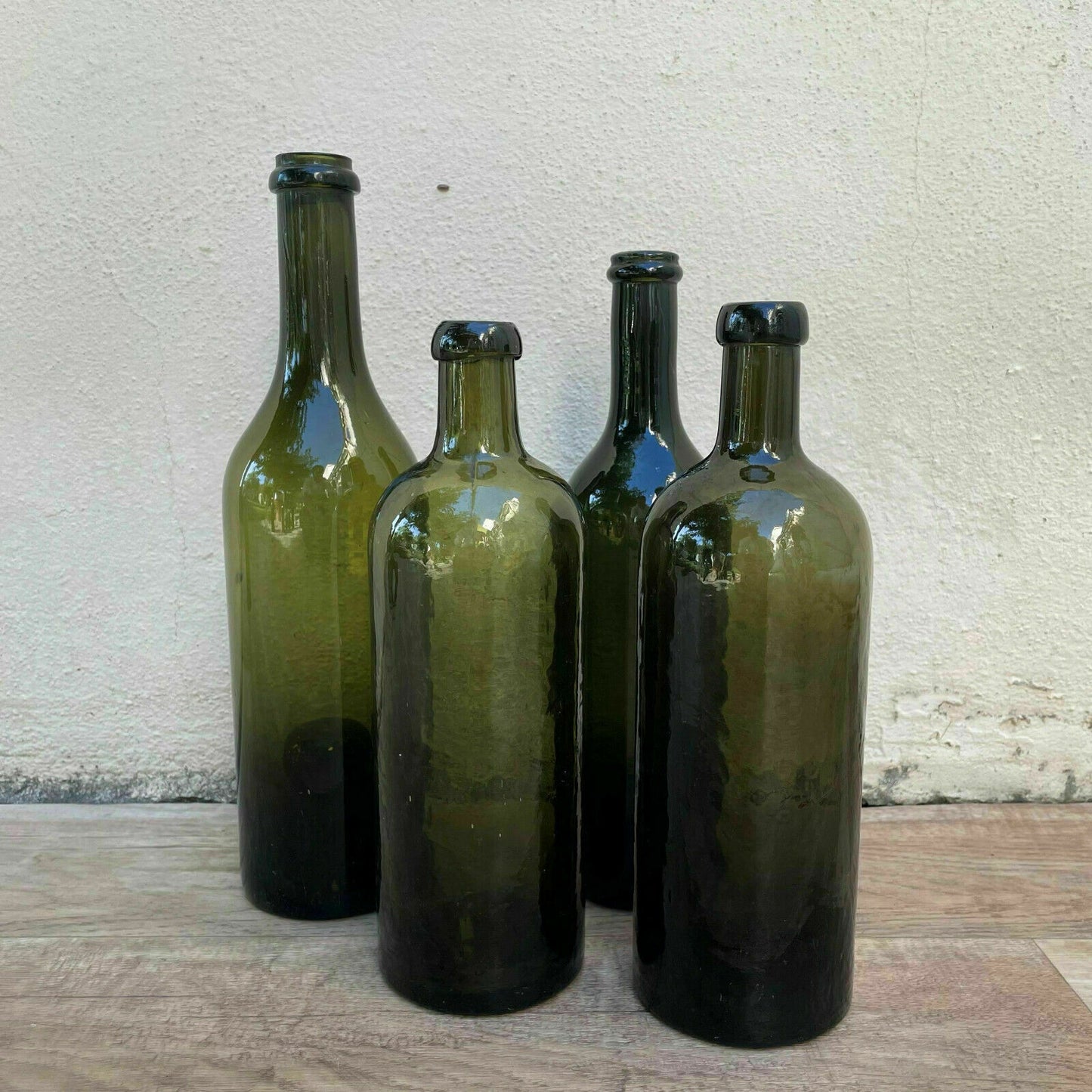 Old French Green Glass wine water pastis bottle circa 1920 0803221 - Fleamarketfrance