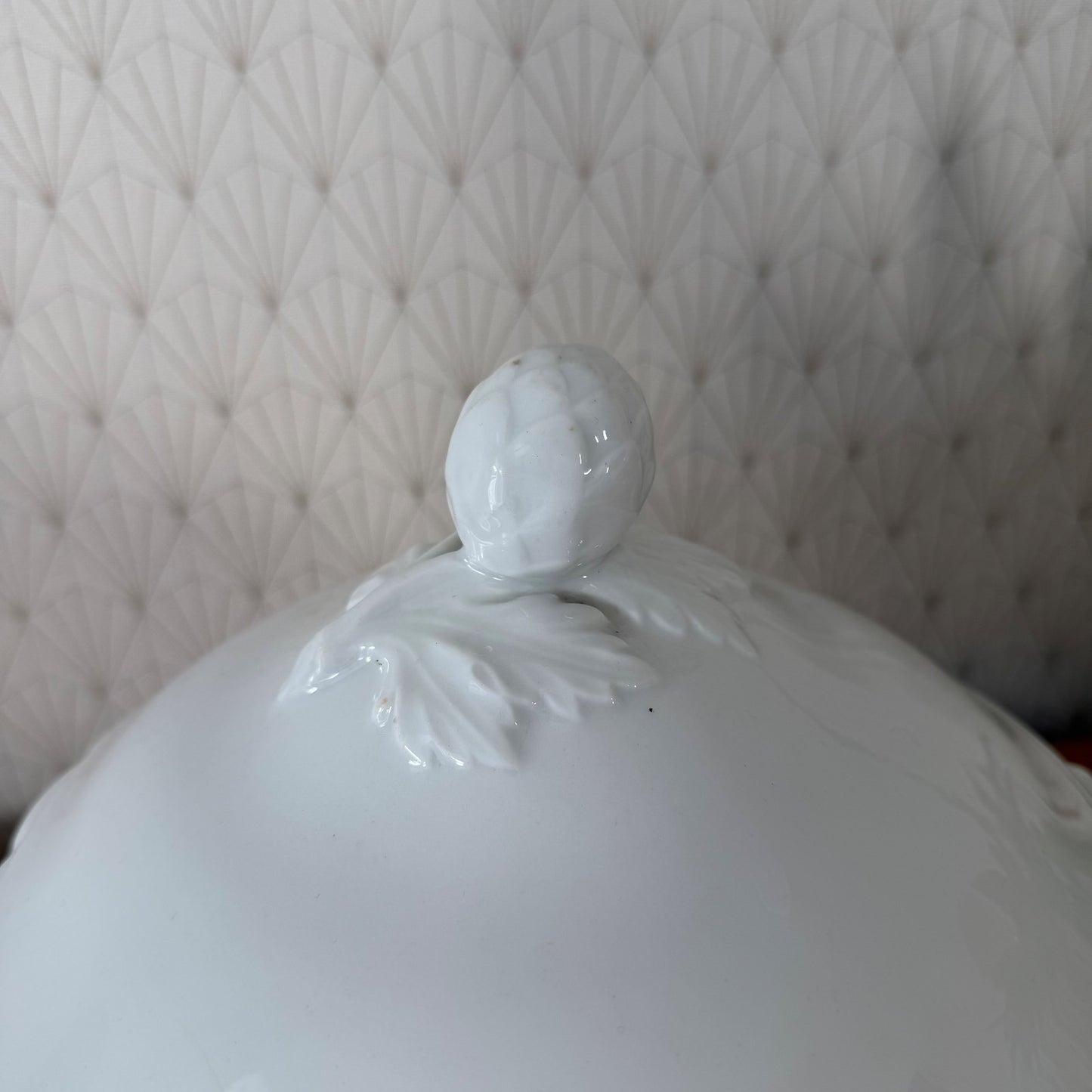 French White Tureen Vintage Ceramic Soup Bowl Lidded Serving Dish 2502261 Fleamarketfrance