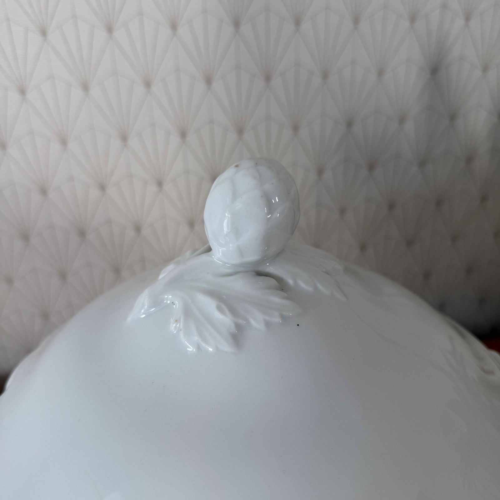 French White Tureen Vintage Ceramic Soup Bowl Lidded Serving Dish 2502261 Fleamarketfrance