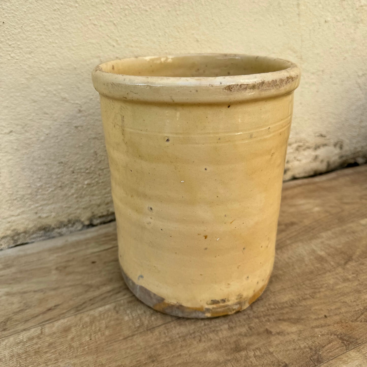 Antique French Confit Pot Stoneware Crock Ceramic Jar 19th Century 0108252 Unbranded