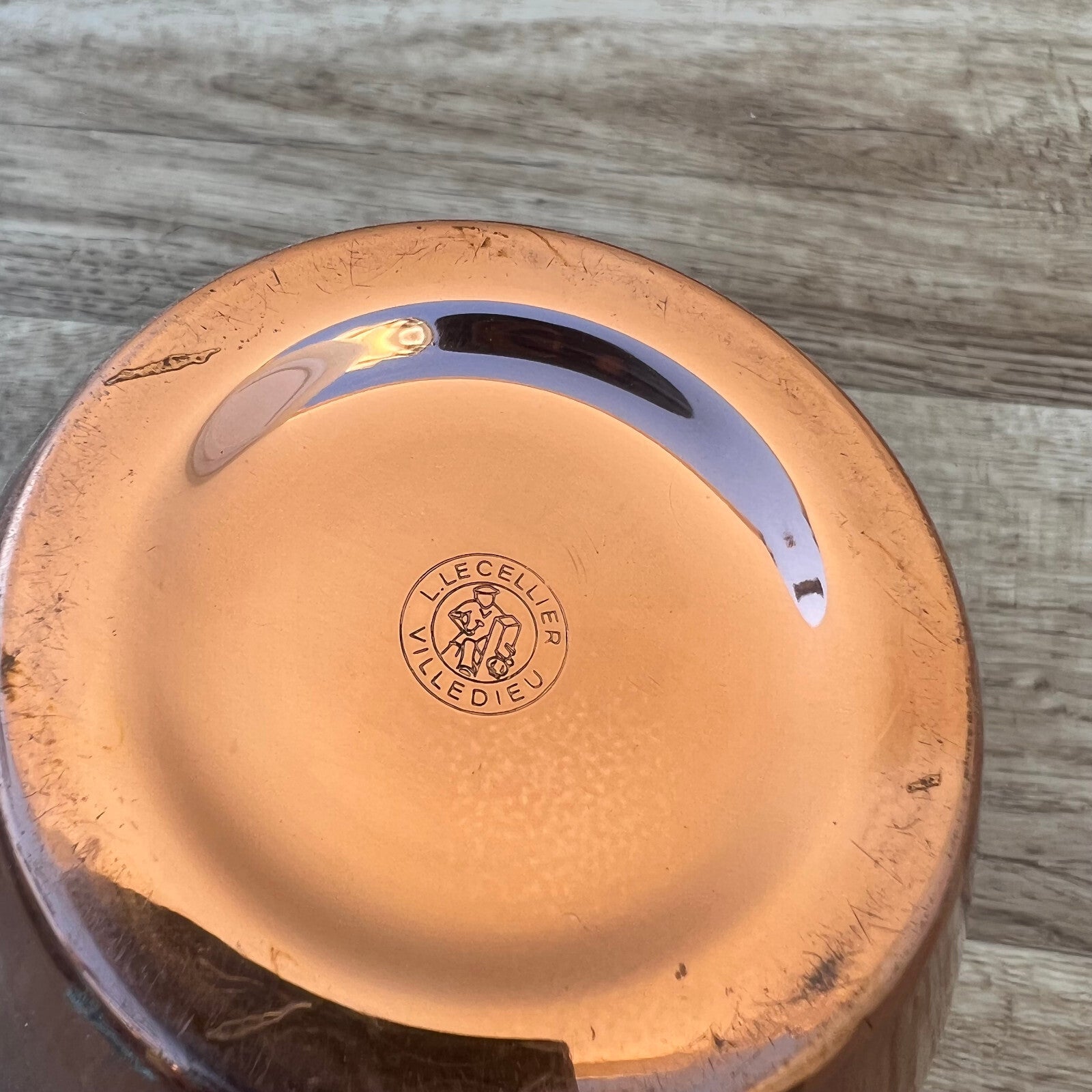 French Copper Vase Villedieu Hammered Two Handles Vintage Pitcher 26052228 Fleamarketfrance