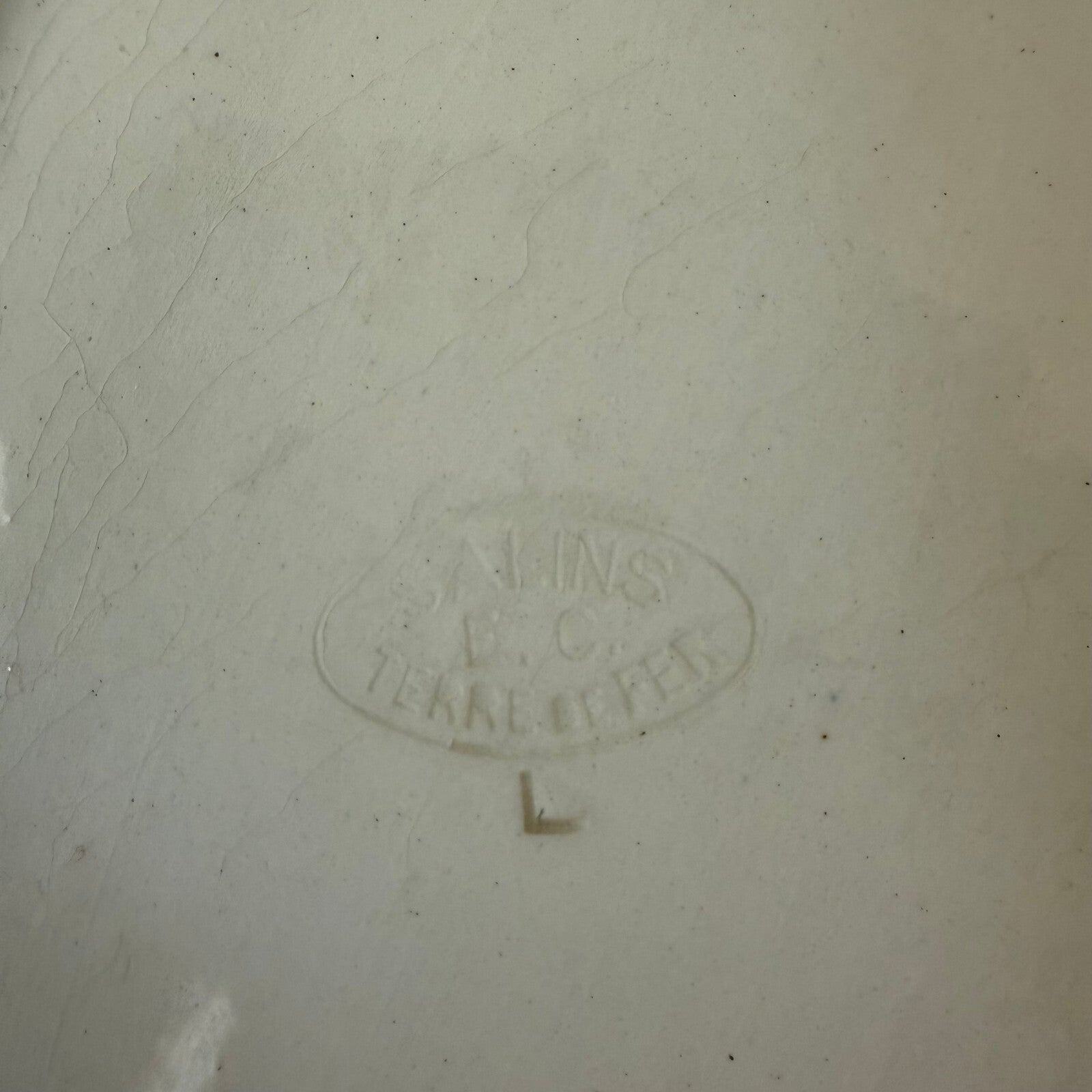 French Antique Ironstone Serving Tray Louis XVI Pattern Salins 0505259 Fleamarketfrance