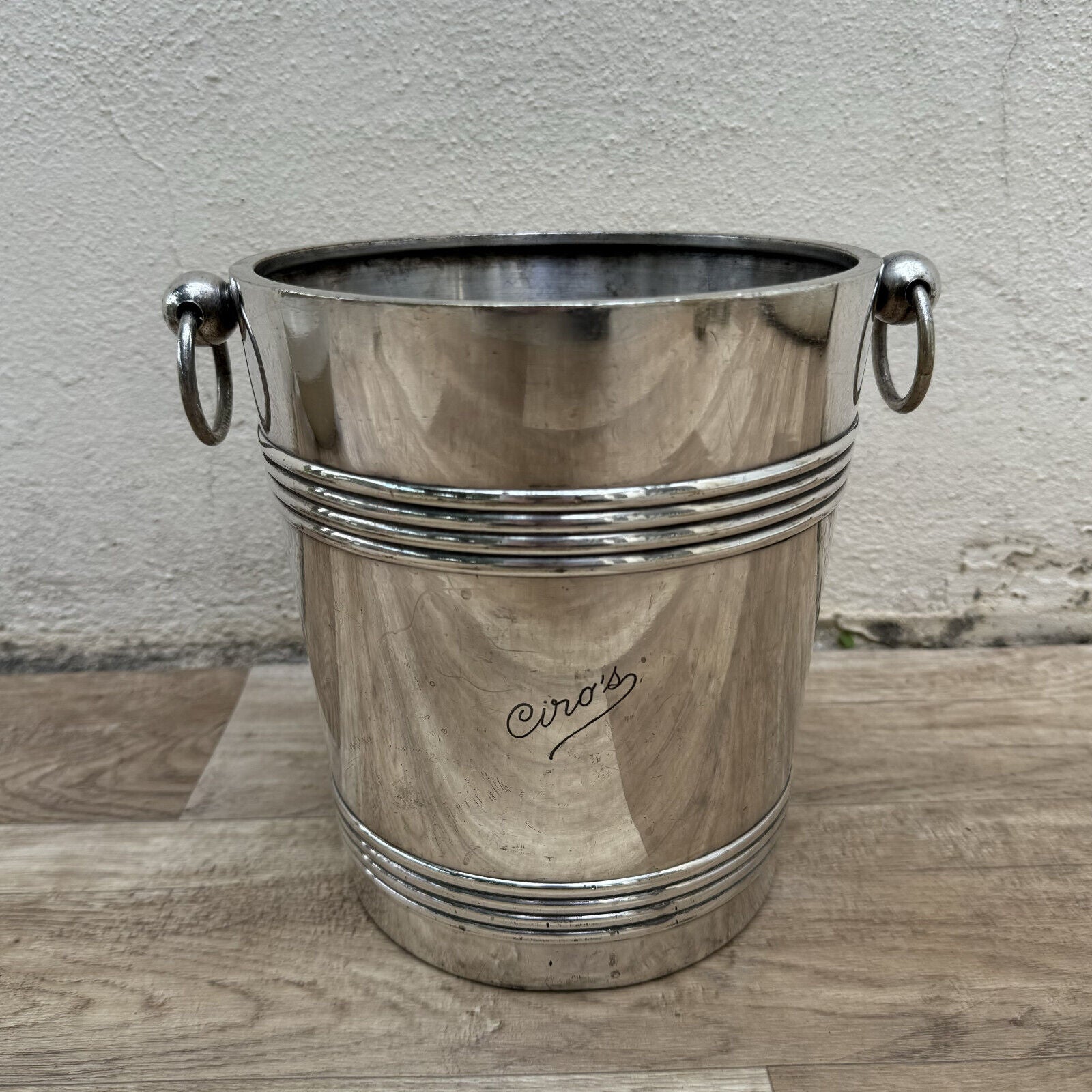 Vintage French Champagne Bucket Cooler Christofle Morlant silverplate 19092413 - Fleamarketfrance