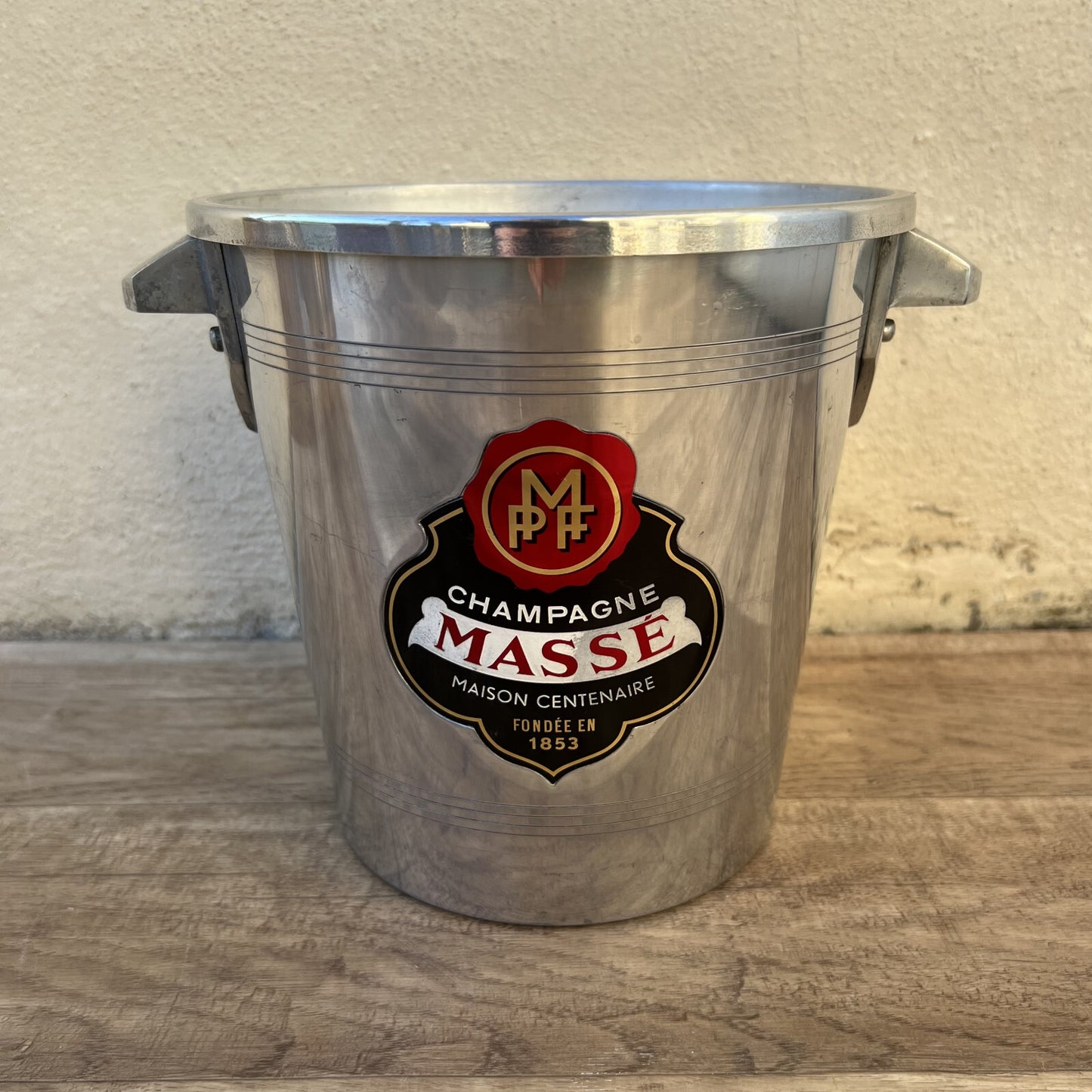 Vintage French Champagne Ice Bucket Masse Silver Plated Cooler 09032516 Massé