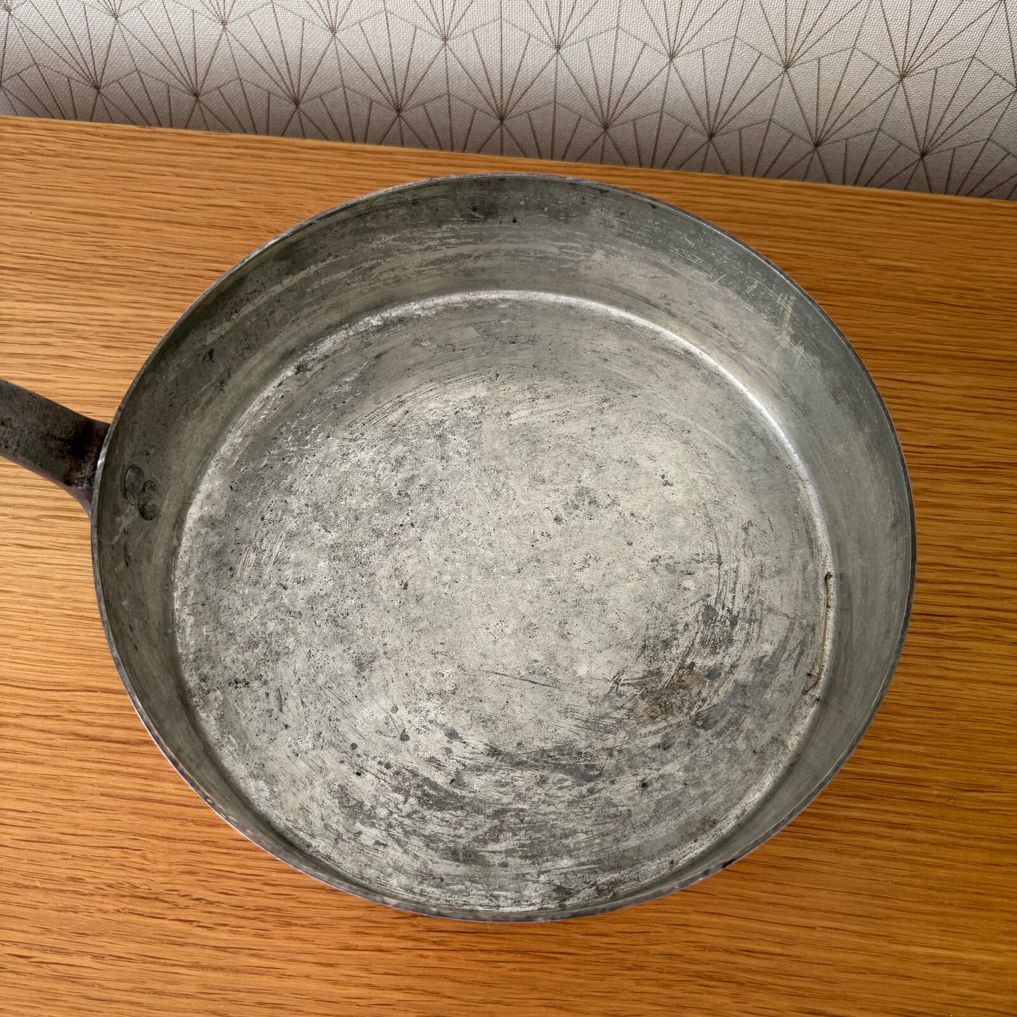 French Copper Saute Pan Villedieu Serie Speciale Vintage Cookware 12062515 Unbranded