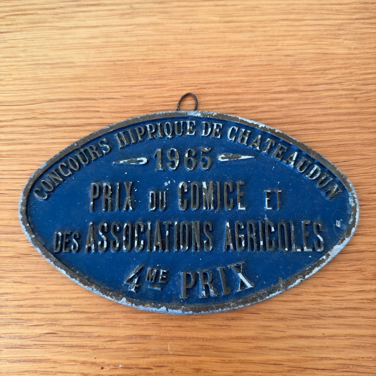 French Agricultural Plaque 1965 Chateaudun Prize Trophy Vintage Award 0802263 Fleamarketfrance