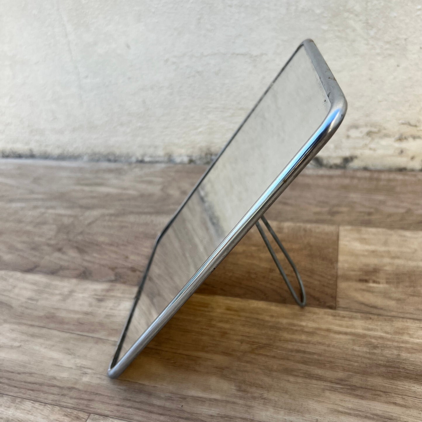 French Vanity Mirror Chrome Metal Standing 1950s Vintage Frame 25092215 Fleamarketfrance